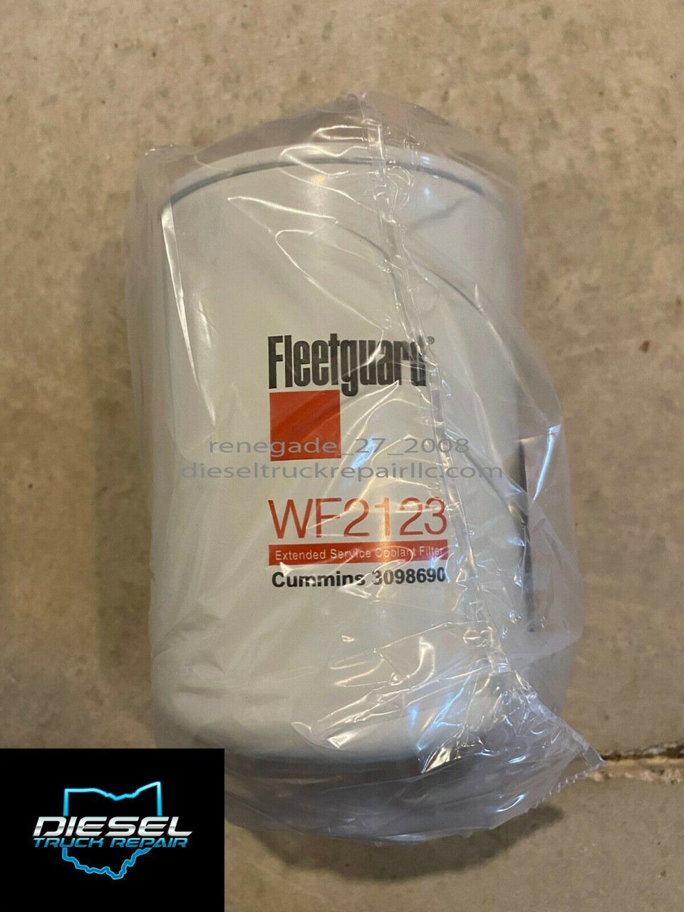 New Fleetguard Coolant Filter WF2123 3932120 for Cummins N14 & M11 Extended Life