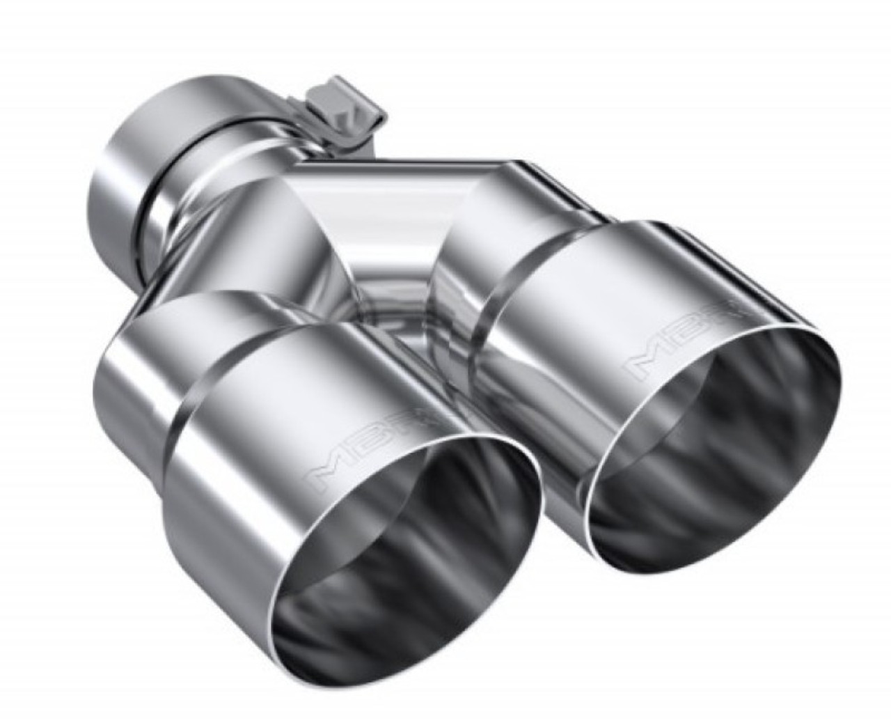 MBRP 3in ID / Dual 4in OD Out Staggered L 9.37in / R 9.87in Single Wall T304 SS Univ Exhaust Tip - T5183 User 1