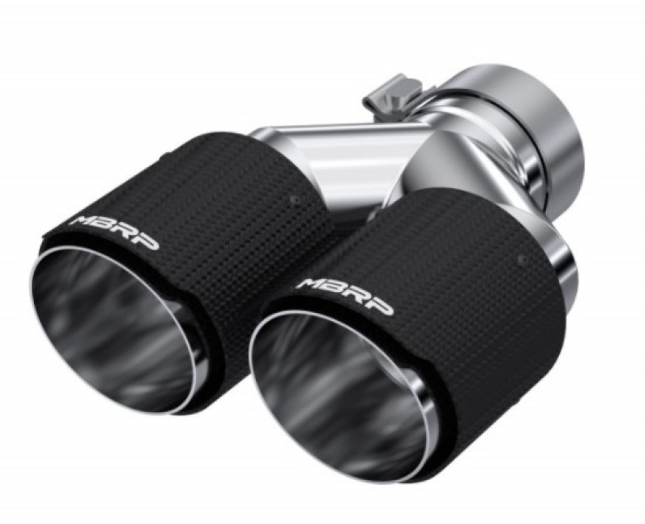 MBRP 3in ID / Dual 4in OD Out Staggered L 9.87in / R 9.37in Dual Wall Carbon Fiber Univ Exhaust Tip - T5182CF User 1