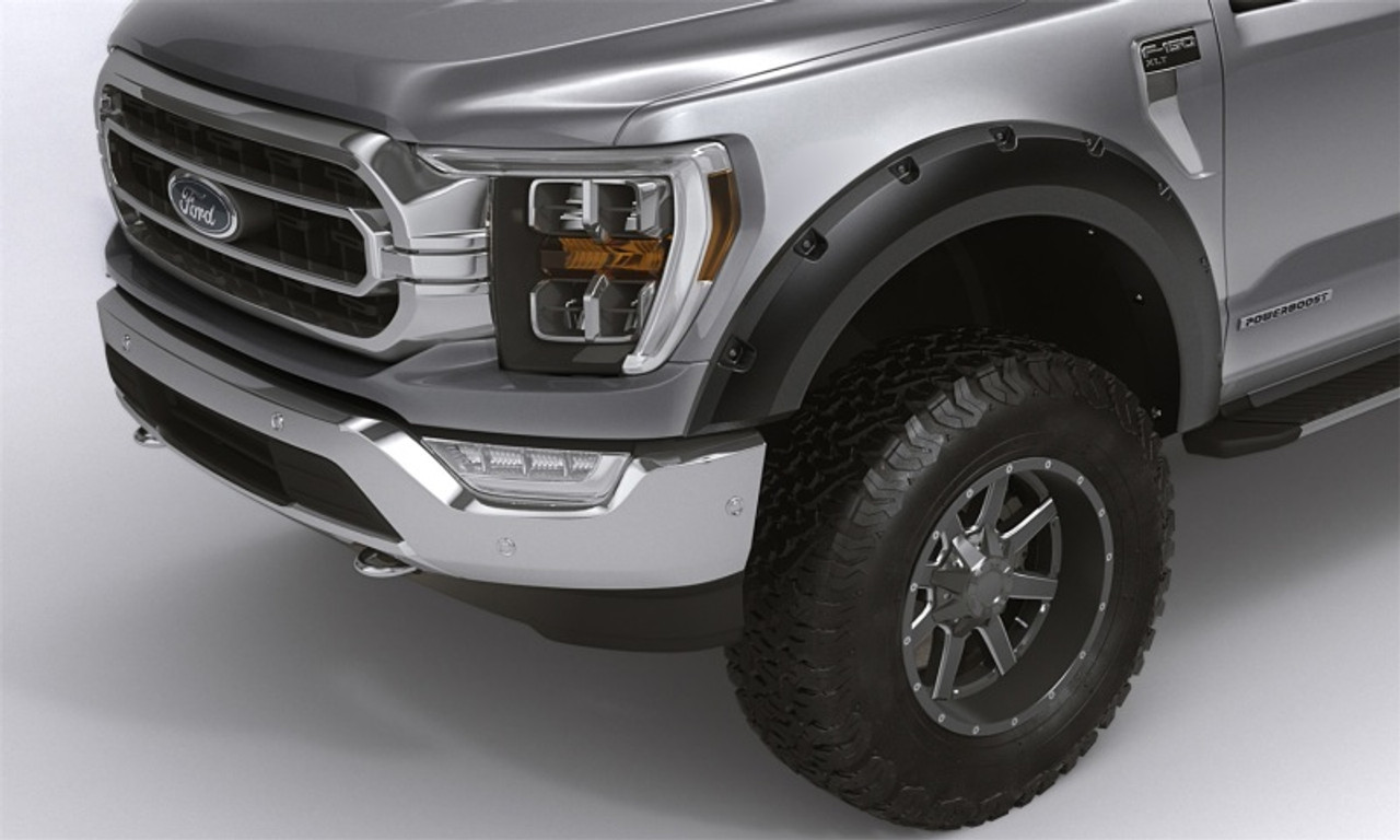 Bushwacker 08-10 Ford F-250 / F-350 Super Duty (Excl. Dually) Forge Style Flares 4pc - Black - 28313-08 Photo - Close Up