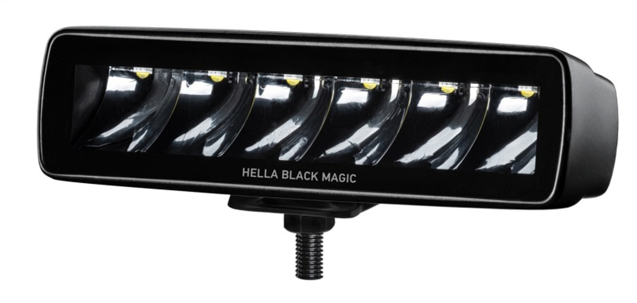 Hella Universal Black Magic 6 L.E.D. Mini Light Bar - Spot Beam - 358176211 Photo - Unmounted