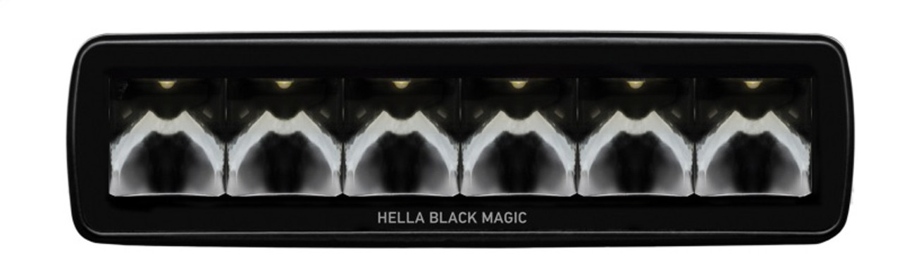 Hella Universal Black Magic 6 L.E.D. Mini Light Bar - Spot Beam - 358176211 Photo - Unmounted