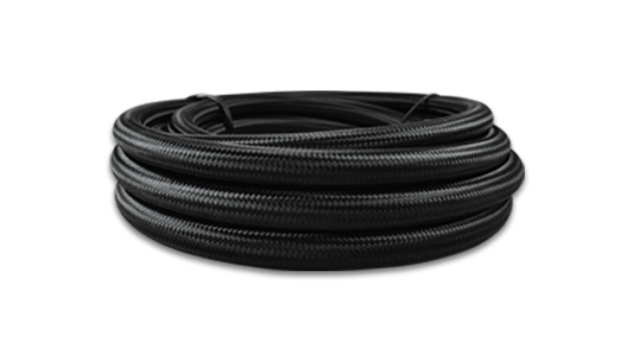 Vibrant -6 AN Black Nylon Braided Flex Hose .56in ID (150 foot roll) - 12006 Photo - Primary