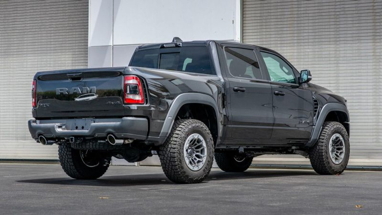 Borla 21-22 Dodge RAM 1500 TRX 6.2L V8 4WD CCSB 5in. Chrome-Plated Optional Tips - 304SS - 60718 Photo - lifestyle view