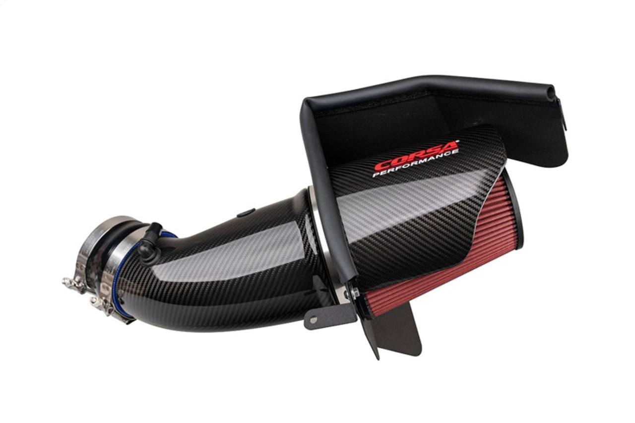 Corsa 19-21 Dodge Challenger SRT/Hellcat/Redeye/Demon Carbon Fiber Air Intake w/ DryTech 3D No Oil - 44004D Photo - Primary