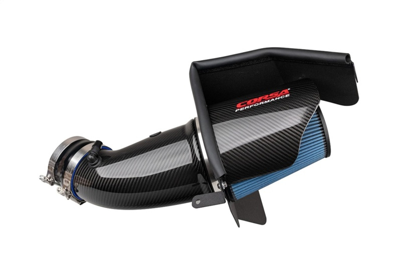 Corsa 19-21 Dodge Challenger SRT/Hellcat/Redeye/Demon Carbon Fiber Air Intake w/ MaxFlow 5 Oil Filt. - 44004 Photo - Primary