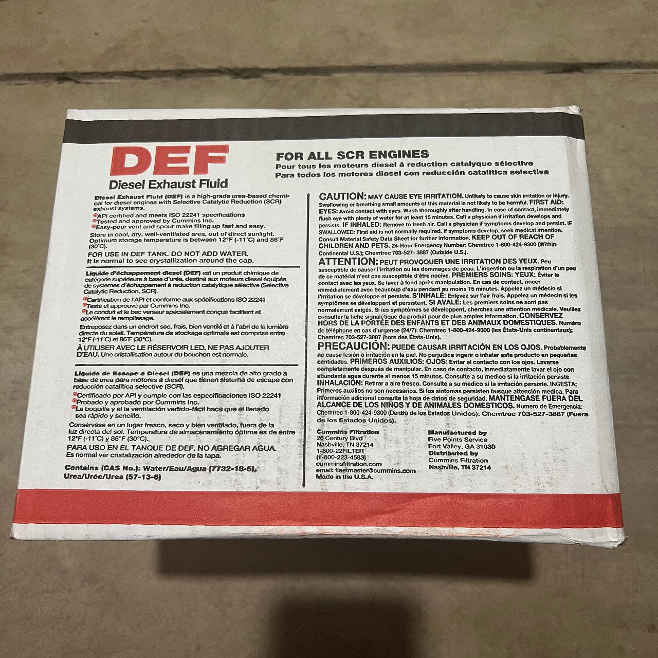 Fleetguard DEF CC2903 BACK