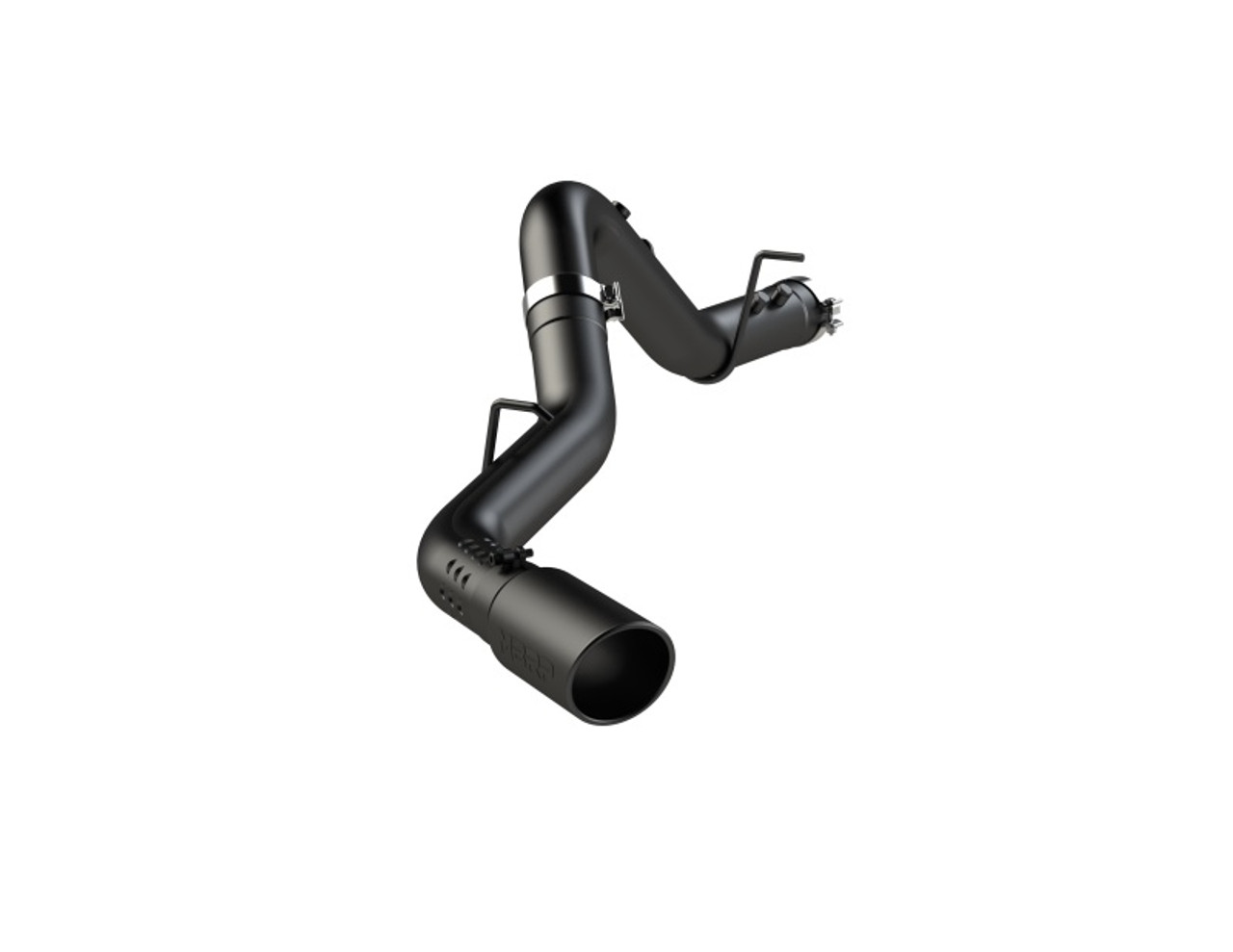 MBRP 2020+ GMC/Chevy 2500/3500 6.6L Duramax 4in Mand Bent Tubing Pro-Ser Cat Back Single Side - Blk - S6059BLK Photo - Primary