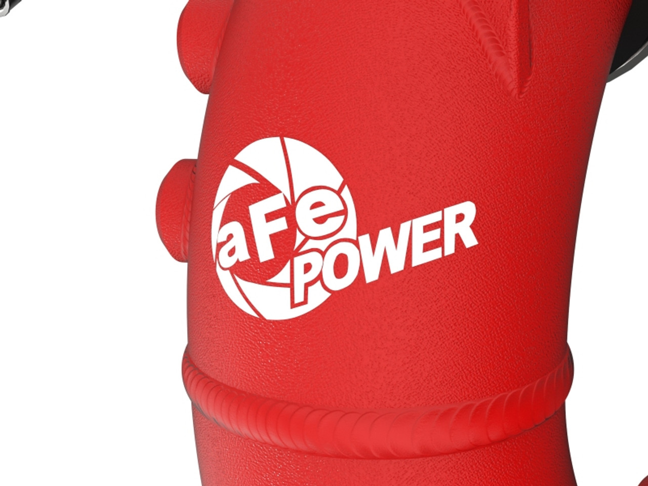 aFe 2022 Toyota Land Cruiser (J300) V6-3.5L (tt) BladeRunner 2.5in Aluminum Hot Charge Pipe - Red - 46-20558-R Photo - Close Up