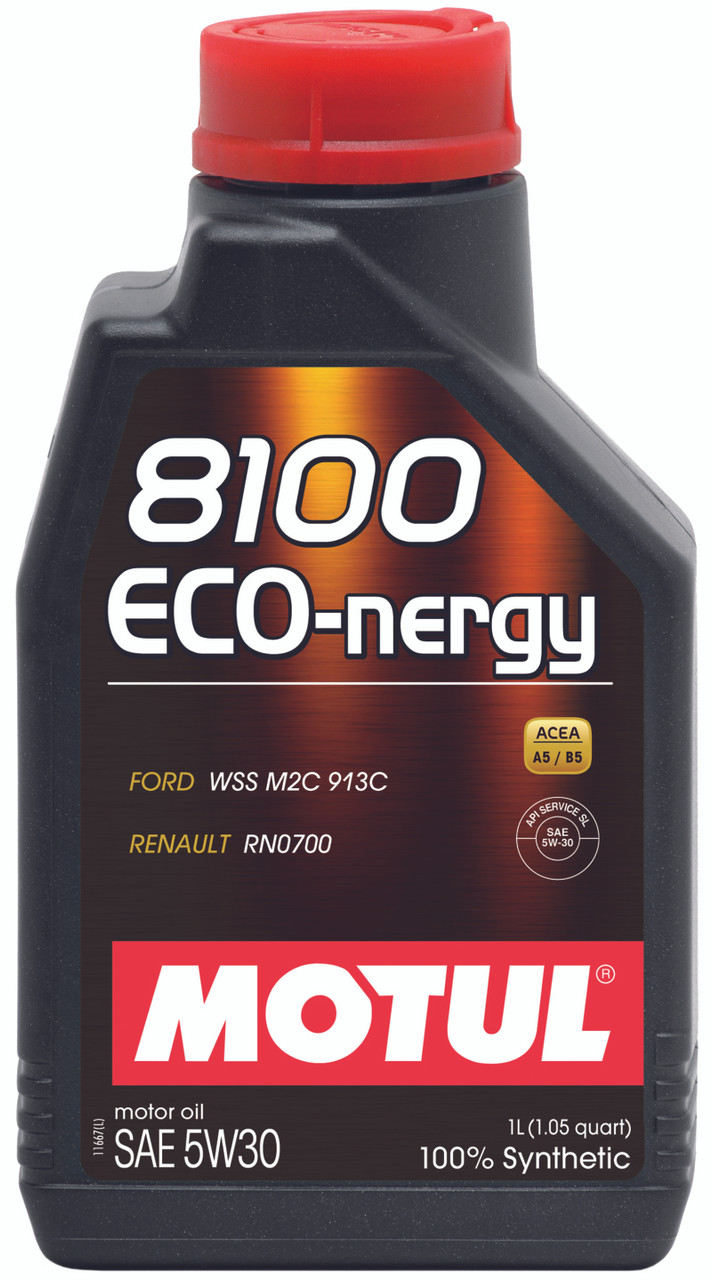 Motul 1L Synthetic Engine Oil 8100 5W30 ECO-NERGY - Ford 913C - 102782 Photo - Primary