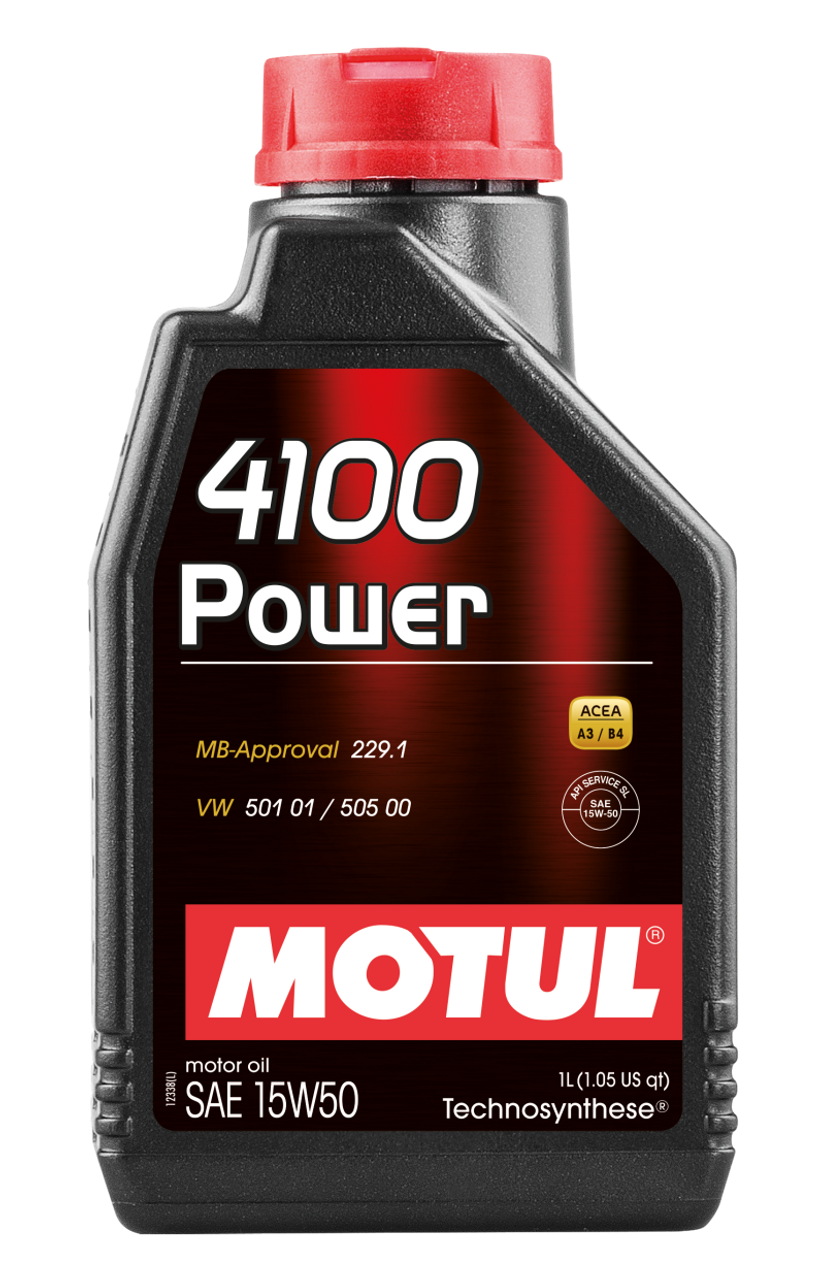 Motul 1L Engine Oil 4100 POWER 15W50 - VW 505 00 501 01 - MB 229.1 - 102773 User 1