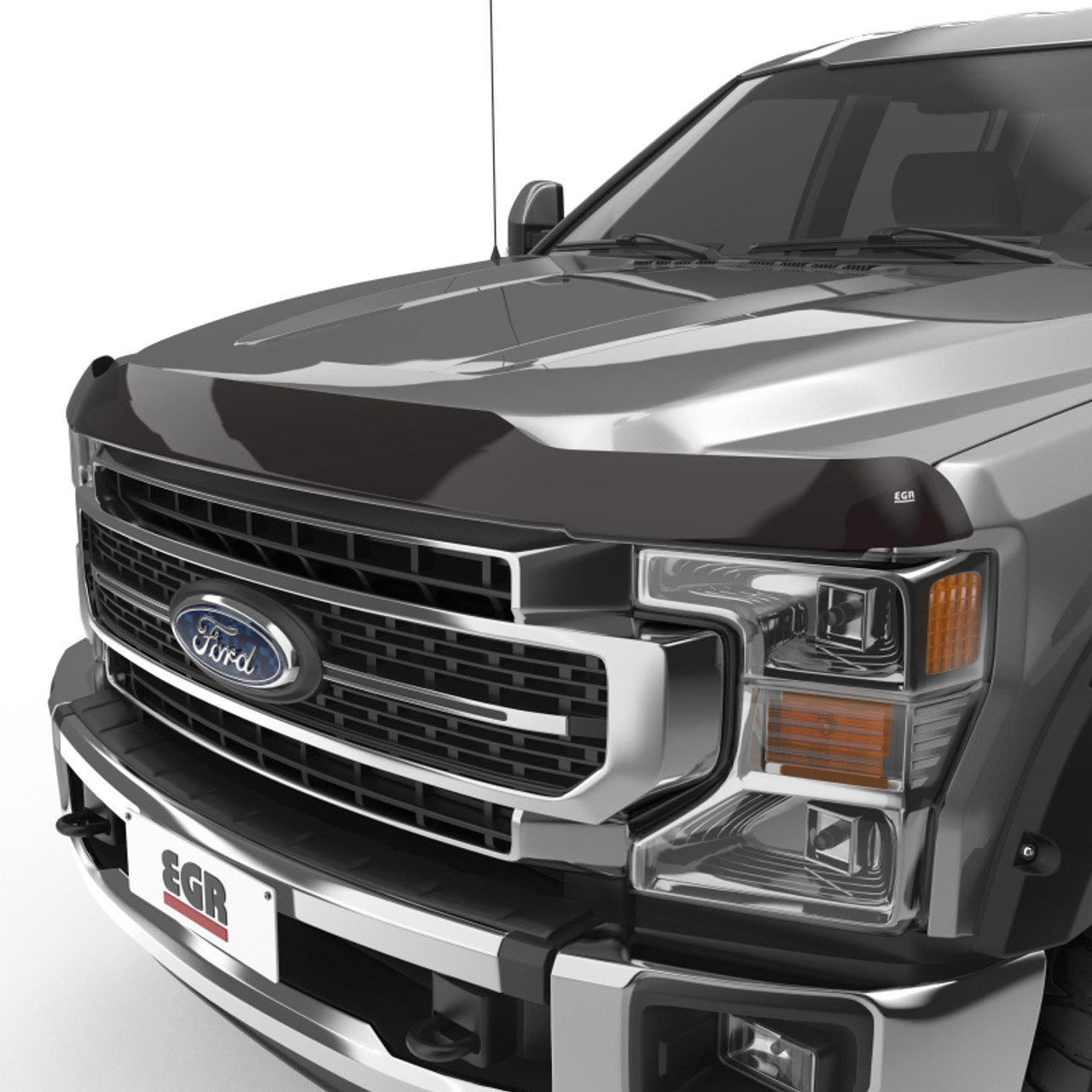 EGR 17+ Ford F-250/F-350 Superguard Hood Shield - Smoke Finish - 303911 Photo - Primary