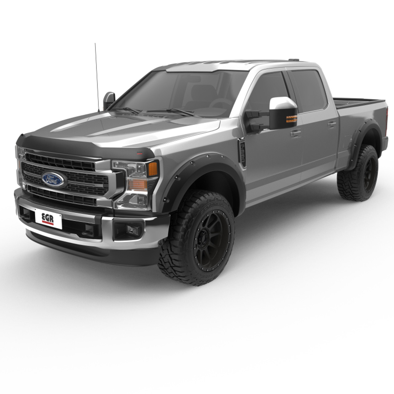 EGR 17+ Ford F-250/F-350 Superguard Hood Shield - Smoke Finish - 303911 Photo - Close Up