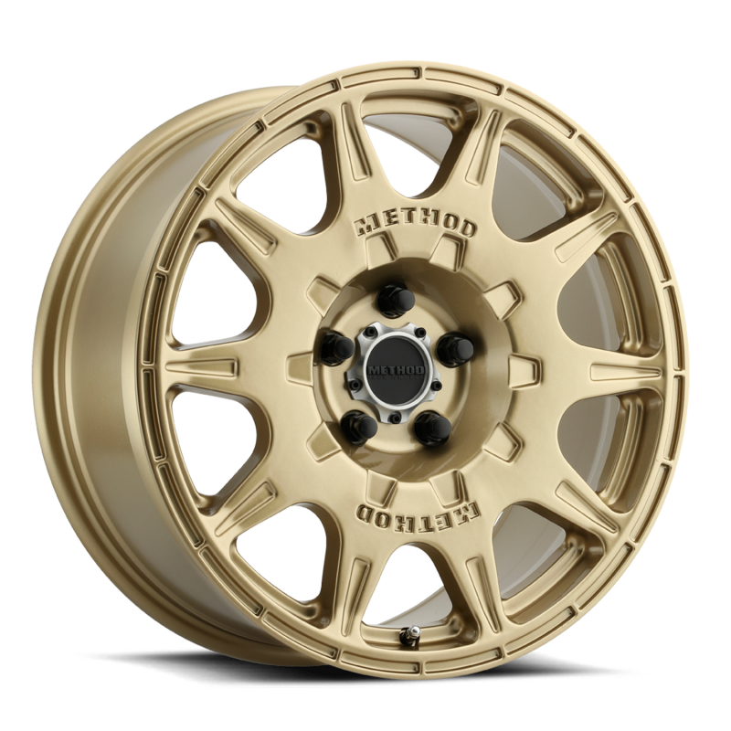 Method MR502 RALLY 17x8 +38mm Offset 5x4.5 67.1mm CB Gold Wheel - MR50278012138-2 Photo - Primary