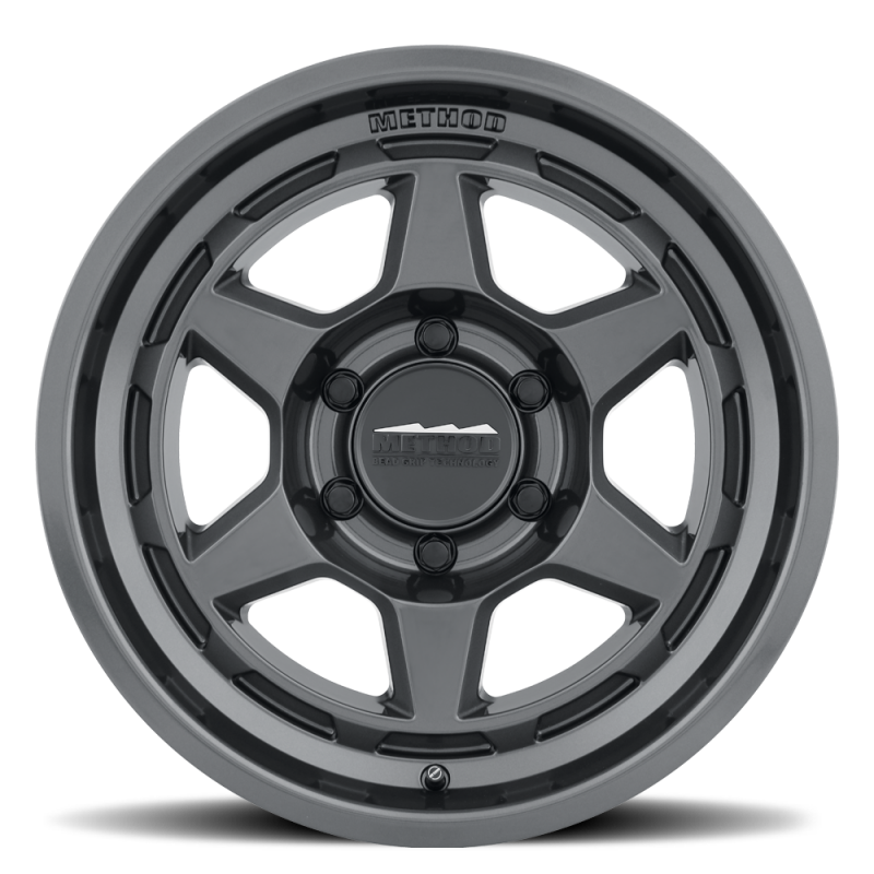 Method MR708 Bead Grip 17x8.5 0mm Offset 6x5.5 106.25mm Centerbore - Gloss Titanium - MR70878560800 Photo - Close Up