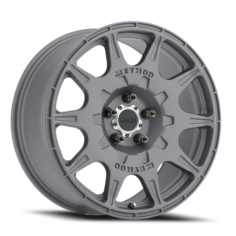 Method MR502 RALLY 17x8 +38mm Offset 5x4.5 67.1mm CB Titanium Wheel - MR50278012838-2 Photo - Primary