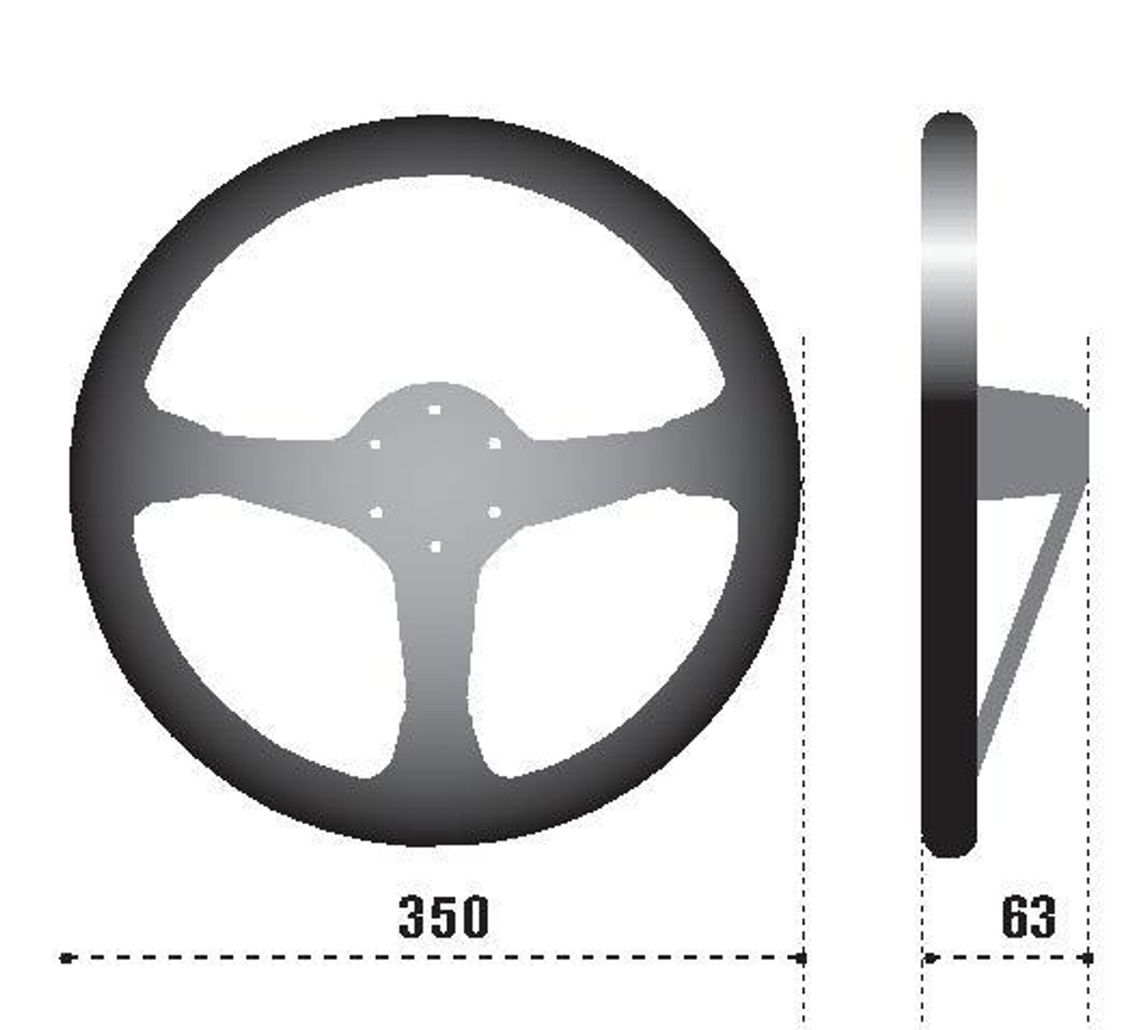 Sparco Steering Wheel L575 Monza Suede - 015L750SC Photo - Primary