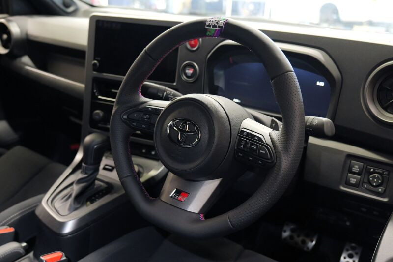 HKS GR Corolla GXPA16/GZEA14H Replacement Steering Wheel - 51999-AT005 Photo - Close Up