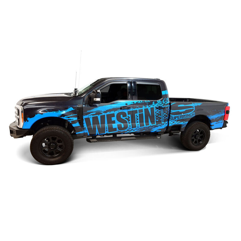 Westin 15-25 Ford F-150 SuperCrew / 17-25 F-250/350 CC AT6 Running Boards - Black - 24-63945 Photo - lifestyle view