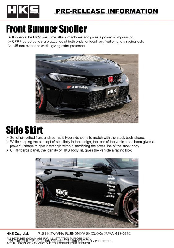 HKS BODY KIT TYPE-S FL5 S-Skirt - 53004-AH002 Photo - Close Up