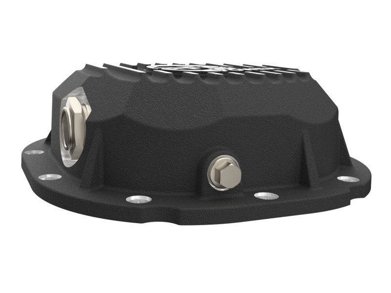 aFe 90-14 Ford F-150 Rear Differential Cover - Black w/ Machined Fins - 46-71410B Photo - Unmounted