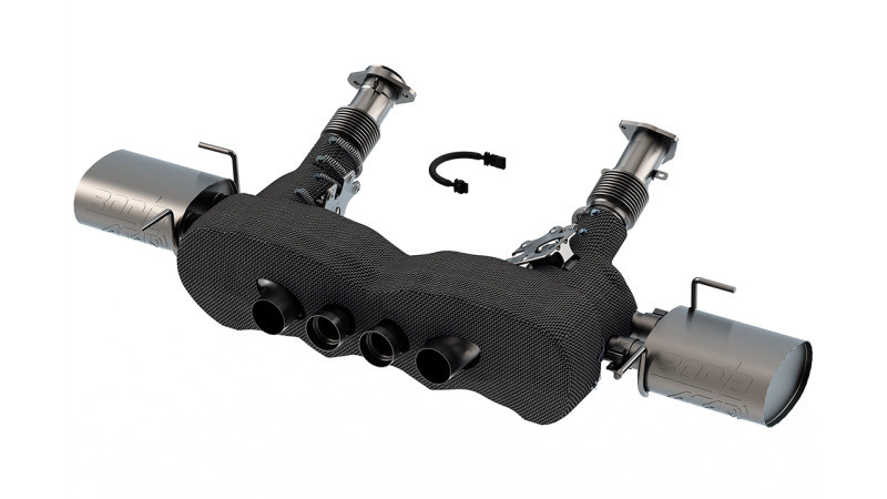 Borla 23-26 Chevrolet Corvette C8 Z06 5.5L V8 AT 3in ATAK Exhaust (Reuse OE Tips) - 140957 Photo - Close Up