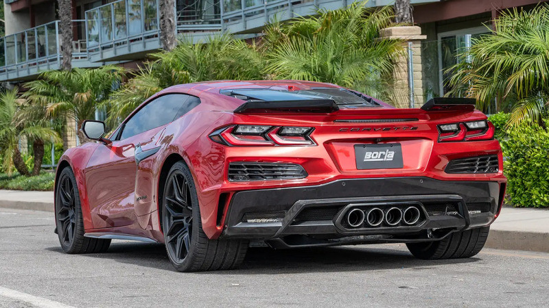 Borla 23-26 Chevrolet Corvette C8 Z06 5.5L V8 AT 3in ATAK Exhaust (Reuse OE Tips) - 140957 Photo - lifestyle view