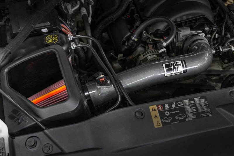 K&N Chevy/GMC 1500 V8 5.3L/6.2L NextGen Aluminum Cold Air Intake - 70-3082 Photo - Mounted