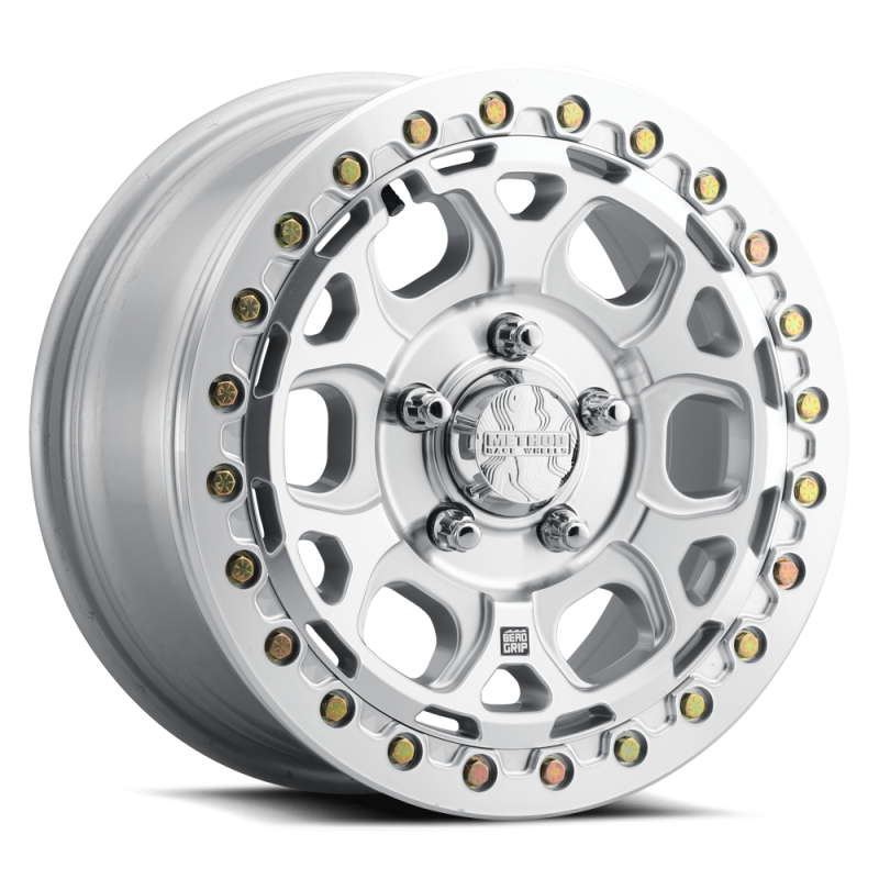Method MR416 Beadlock 15x7 / 5x4.5 / 55mm Offset / 68.00mm Bore - Machined Clear Coat Wheel - MR41657012361B Photo - Primary