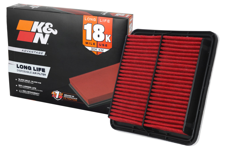K&N Subaru Outback 03-10 Leg 05-10 Impreza 07-10 Forester 08-10 Advantage Air Filter - KNA-2304 Photo - out of package