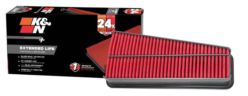 K&N Advantage Plus Air Filter 24K Miles Toyota Tacoma/Tundra 05-10 4 Run 02-09 Fj Cruiser 07-09 - KNX-2281 Photo - out of package