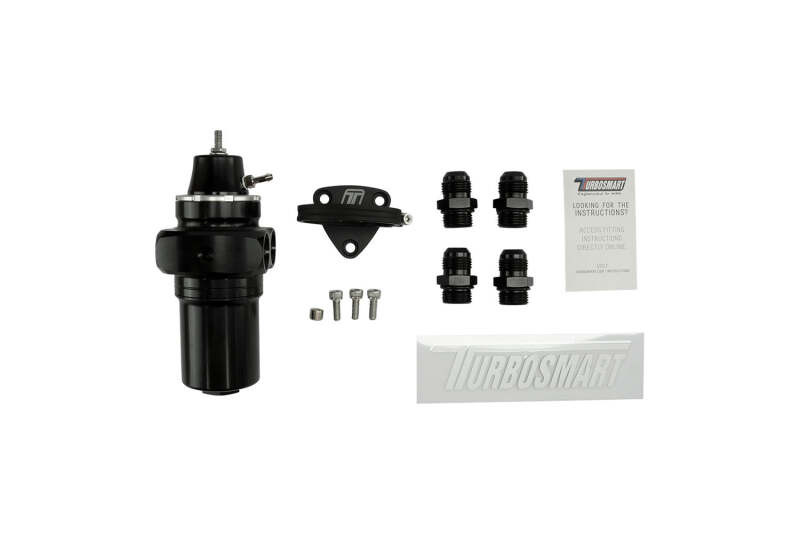 Turbosmart -10AN FPRF10 Canister Style Fuel Filter w/Regulator - Black - TS-0404-1542 Photo - Close Up