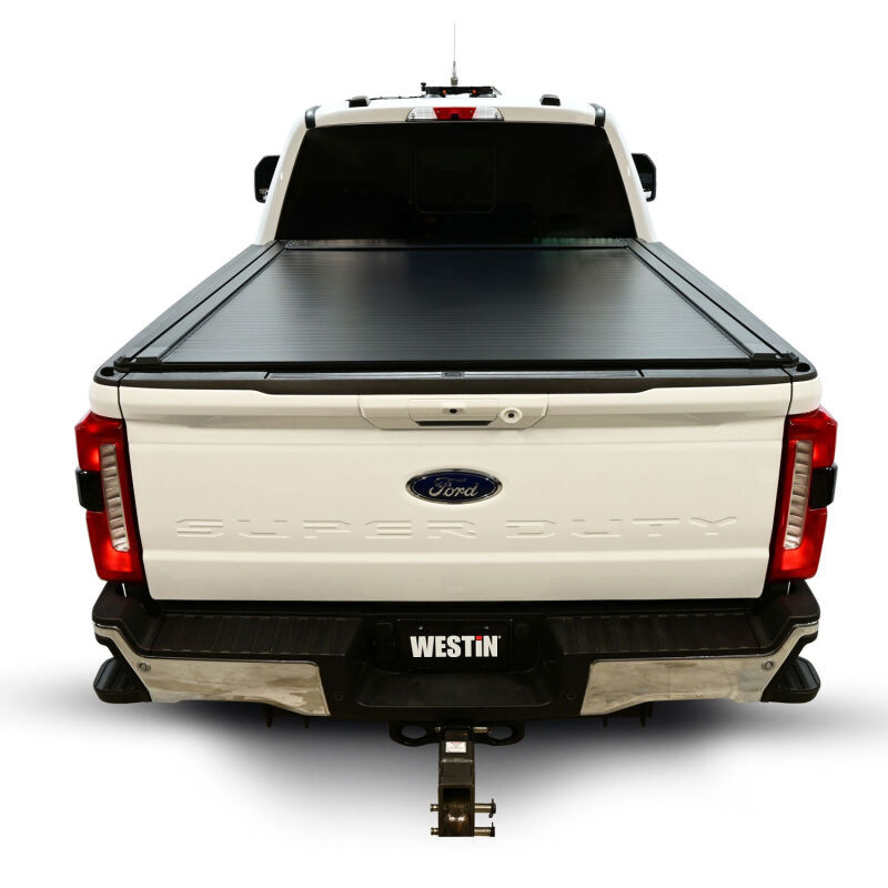 Westin 17-26 Ford F-250/F-350/F-450/F-550 SD 6ft 10in Bed Manual Retractable Tonneau Cover - Black - 19-61005 Photo - lifestyle view