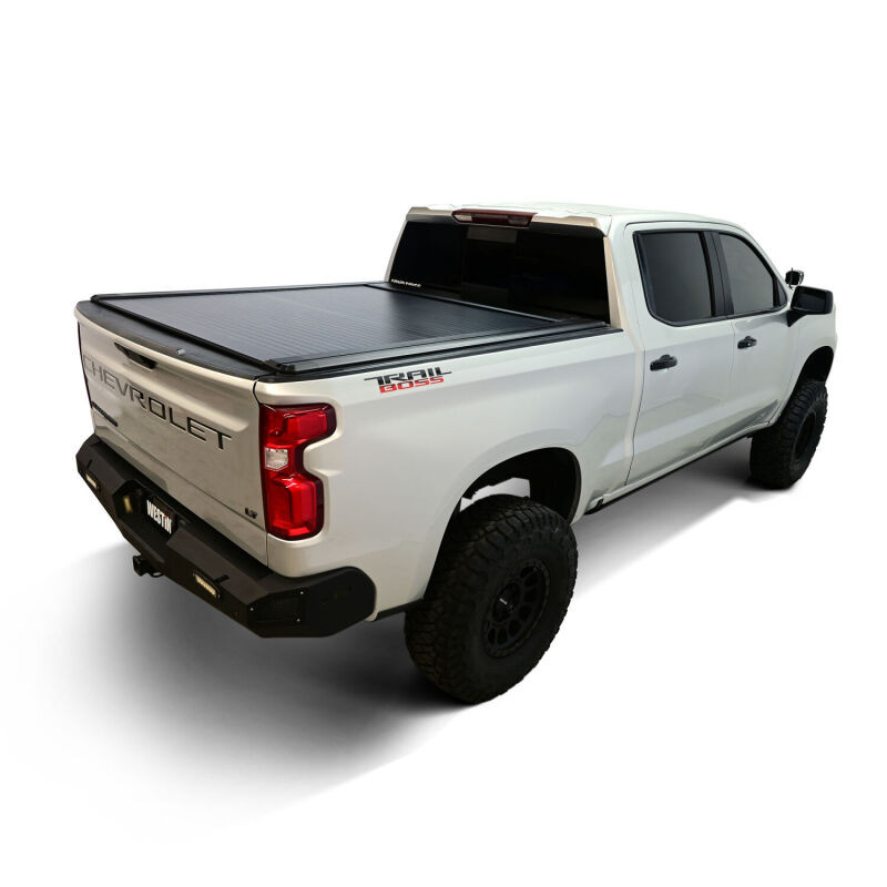 Westin 19-26 GM Silverado/Sierra 1500 5ft 8in Bed Manual Retractable Tonneau Cover - Black - 19-64745 Photo - lifestyle view