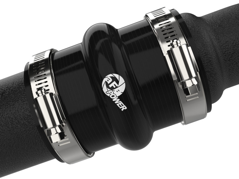 aFe BladeRunner 2in to 2-1/2in Aluminum Hot Charge Pipe Black Ford F-150 24-26 V6-2.7L (tt) - 46-20788-B Photo - Unmounted