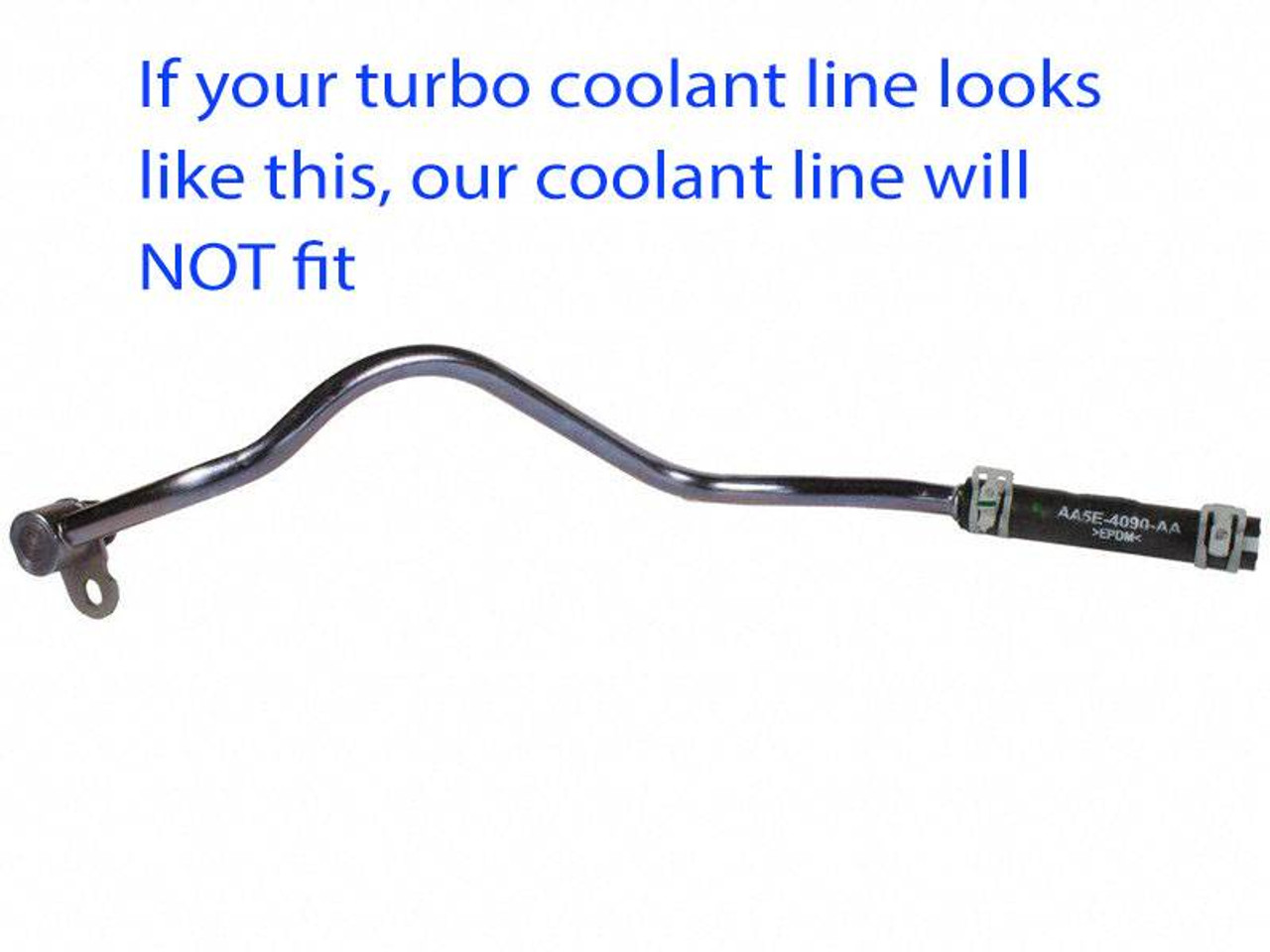 Sinister Diesel Turbo Coolant Feed Line for 2011-2016 Ford Powerstroke 6.7L - SD-TURB-COOL-6.7P