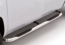 Lund 01-13 Chevy Silverado 1500 Crew Cab (Body Mount) 3in. Round Bent SS Nerf Bars - Polished - 22686358 Photo - Primary