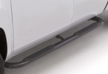 Lund 10-17 Dodge Ram 2500 Crew Cab 4in. Oval Curved Steel Nerf Bars - Black - 23484781 Photo - Primary