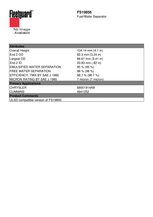 FS19856 Fleetguard fuel filter info