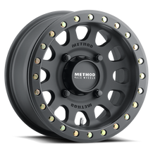 Method MR401 UTV Beadlock 15x7 / 5+2/38mm Offset / 4x136 / 106mm CB Matte Black Wheel - MR40157047552B Photo - Primary