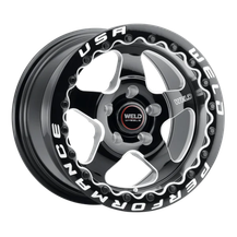 Weld S904 15x10 Ventura Beadlock 5x120 ET45 BS7.25 Gloss BLK MIL DIA 78.1 - S904B0022P46 Photo - Primary