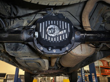 aFe 90-14 Ford F-150 Rear Differential Cover - Black w/ Machined Fins - 46-71410B Photo - Mounted