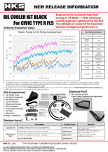 HKS 2023+ Honda Civic Type R FL5 S Type Oil Cooler Kit - Black - 15004-AH105 Photo - Close Up