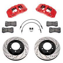 Wilwood 24-25 Toyota Tacoma Front Aero6-DM Big Brake Kit 13.38 In SRP Drilled Slotted Rotor/w Lines - 140-18381-DR User 1