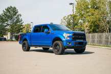 Corsa 15-20 Ford F-150 5.0L (157in WB) 3.0in Lightning Exit Catback w/ 3.5in Twin Black PVD Pro Tips - 21332BLK Photo - lifestyle view