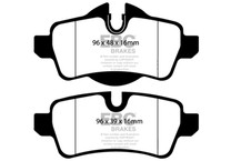 EBC 07-14 Mini Hardtop 1.6 Greenstuff Rear Brake Pads - DP21931 Technical Drawing