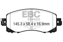 EBC 2022+ Subaru WRX 2.4T Greenstuff Front Brake Pads - DP22330 Technical Drawing
