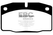 EBC 89-95 Lotus Elan (M100) 1.6 Turbo Greenstuff Front Brake Pads - DP2325 Technical Drawing