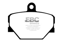 EBC 08+ Smart Fortwo 1.0 Redstuff Front Brake Pads - DP31287C Technical Drawing