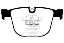 EBC 08-10 BMW M3 4.0 (E90) Redstuff Rear Brake Pads - DP31451C Technical Drawing